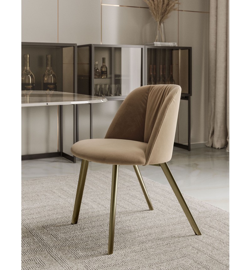 Chaise Agatha BONTEMPI design rembourrée | BHOME