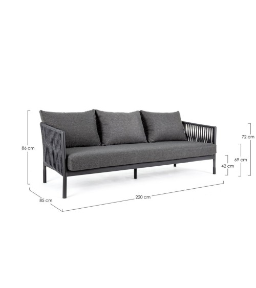 3-Sitzer Outdoor-Sofa FLORENCIA – BIZZOTTO | BHOME