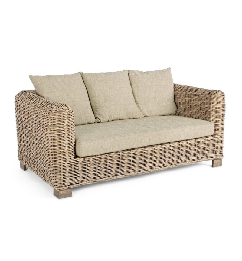 FORTALEZA Outdoor Sofa BIZZOTTO in Mango & Rattan | BHOME