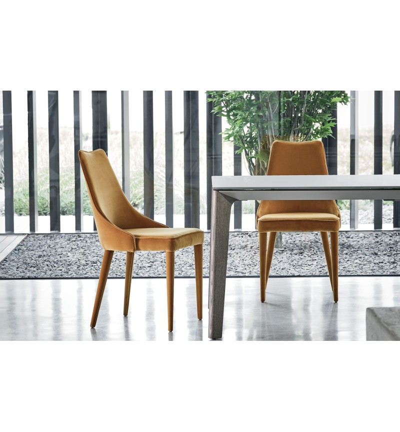 Silla Clara BONTEMPI | Silla de diseño tapizada BHOME