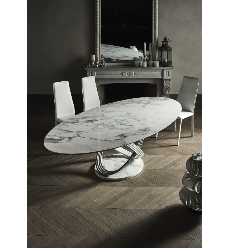 Stuhl Dalila BONTEMPI | Designstuhl aus Leder BHOME