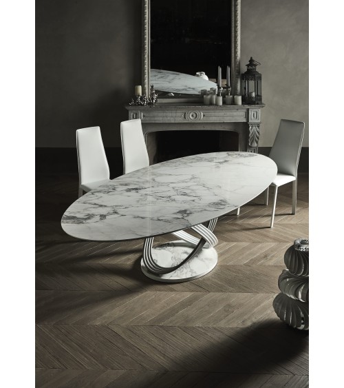 Silla Dalila BONTEMPI | Silla de diseño en cuero BHOME