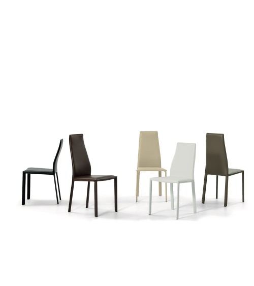 Stuhl Dalila BONTEMPI | Designstuhl aus Leder BHOME