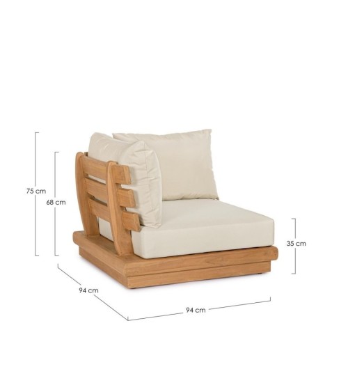 Corner armchair DELGADA outdoor BIZZOTTO | BHOME by Arredi Barbàra