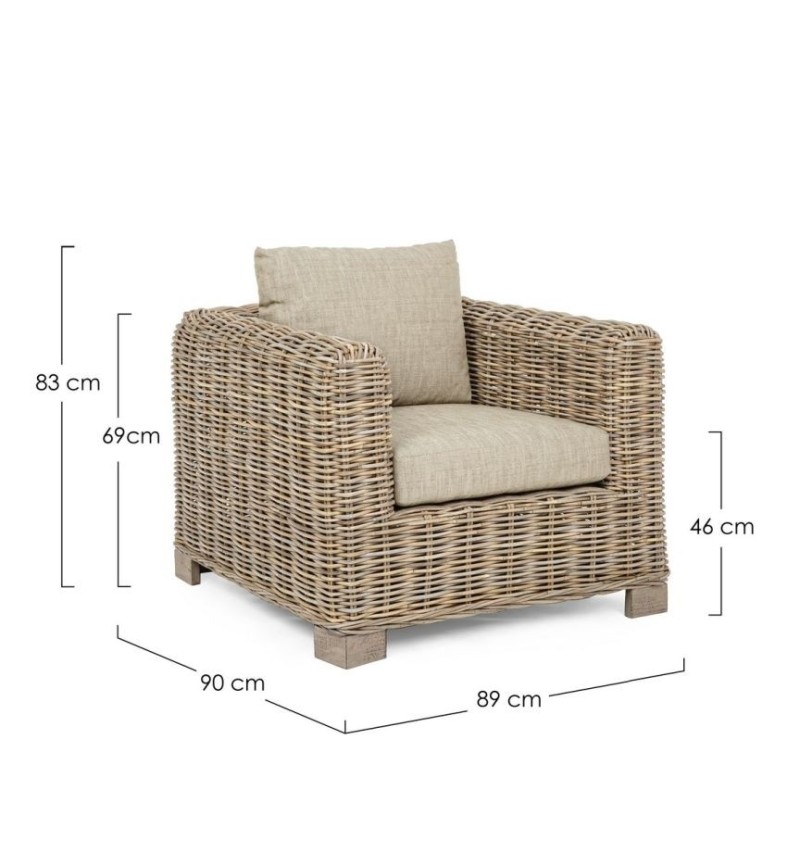 Poltrona “FORTALEZA” outdoor – BIZZOTTO