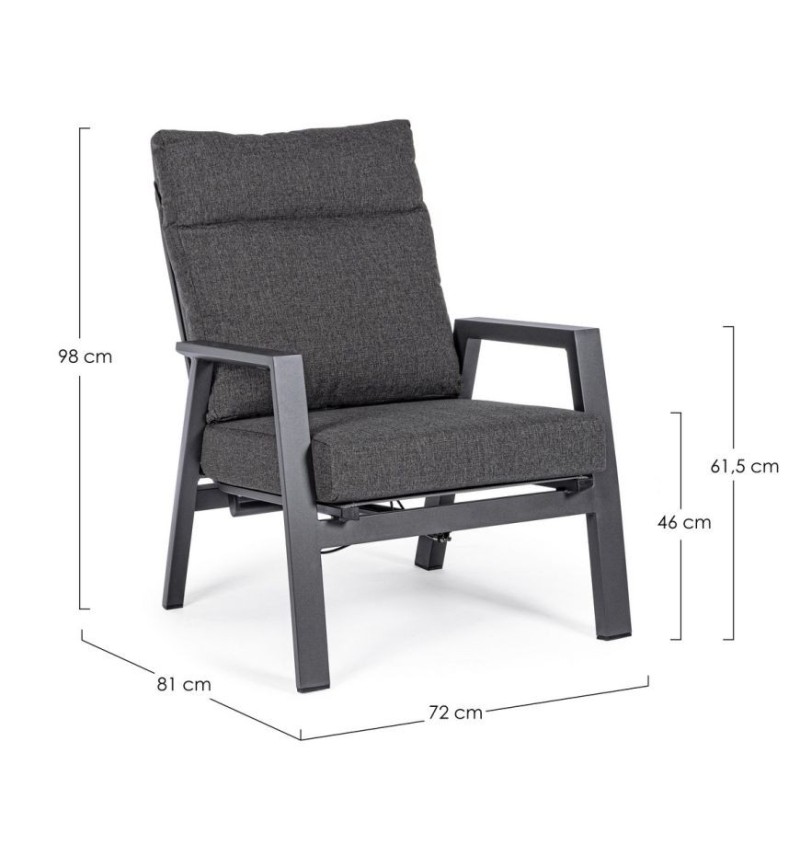 Poltrona reclinabile “KLEDI” outdoor – BIZZOTTO
