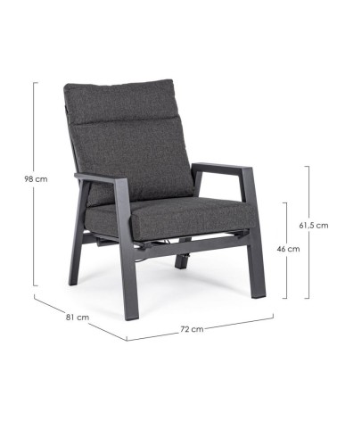 Reclining armchair KLEDI outdoor BIZZOTTO | BHOME by Arredi Barbàra