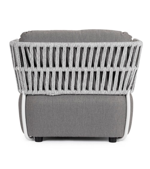 La poltrona PALMER appartiene alla collezione Bizzotto Homemotion ed è realizzata con struttura in alluminio verniciato a polver