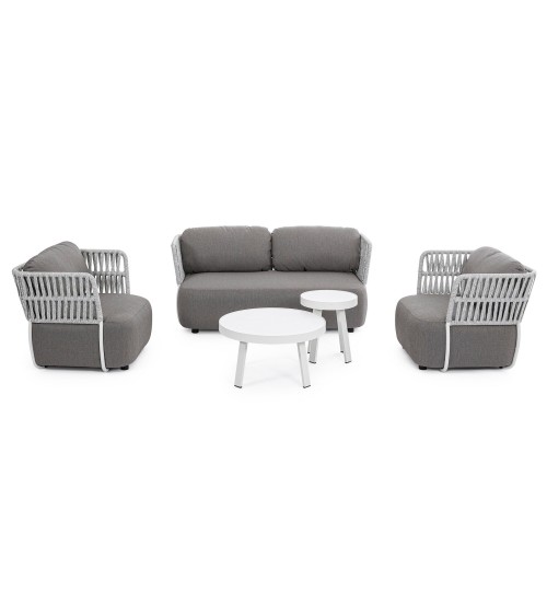 La poltrona PALMER appartiene alla collezione Bizzotto Homemotion ed è realizzata con struttura in alluminio verniciato a polver