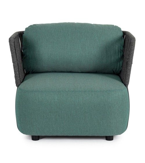 La poltrona PALMER appartiene alla collezione Bizzotto Homemotion ed è realizzata con struttura in alluminio verniciato a polver