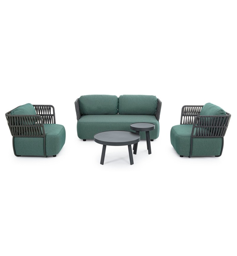 La poltrona PALMER appartiene alla collezione Bizzotto Homemotion ed è realizzata con struttura in alluminio verniciato a polver