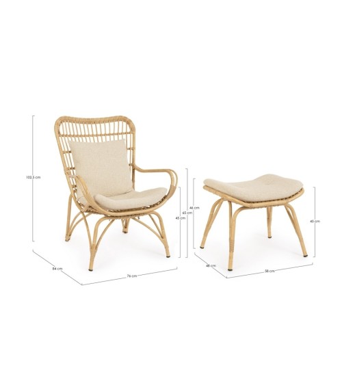 Sillón lounge MAELA outdoor BIZZOTTO | BHOME by Arredi Barbàra