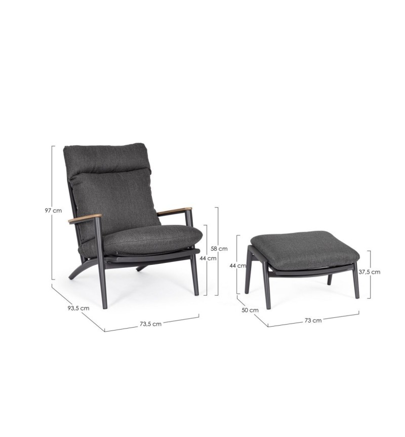 Fauteuil lounge IBISCO outdoor BIZZOTTO | BHOME by Arredi Barbàra