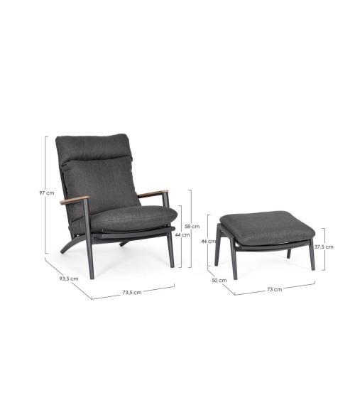 Fauteuil lounge IBISCO outdoor BIZZOTTO | BHOME by Arredi Barbàra