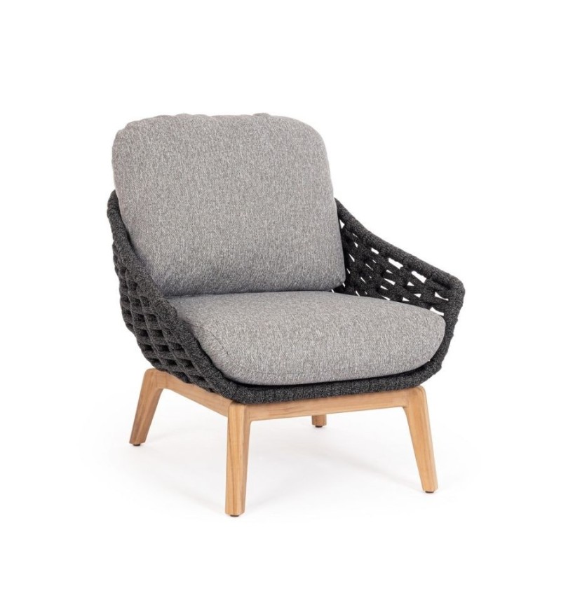 El sillón TAMIRES pertenece a la colección Bizzotto Homemotion y está realizado con estructura de aluminio con recubrimiento en