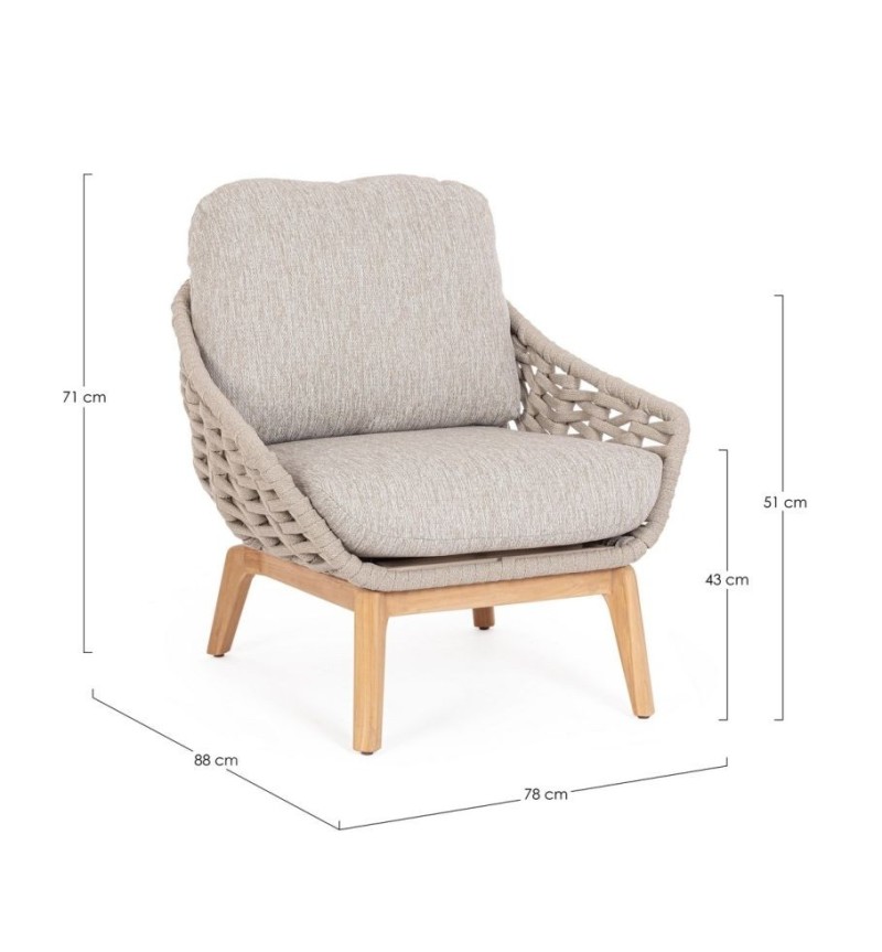 Poltrona TAMIRES outdoor BIZZOTTO | BHOME by Arredi Barbàra