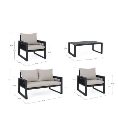 Outdoor lounge CAPTIVA BIZZOTTO | BHOME by Arredi Barbàra