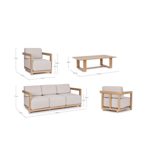 Lounge set THESEUS outdoor BIZZOTTO | BHOME by Arredi Barbàra
