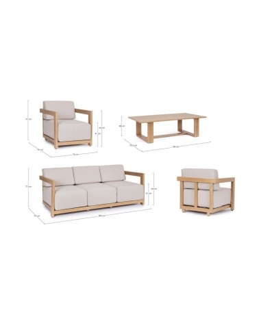 Lounge set THESEUS outdoor BIZZOTTO | BHOME by Arredi Barbàra