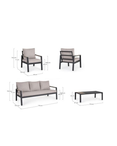 Lounge set ELNA outdoor BIZZOTTO | BHOME by Arredi Barbàra
