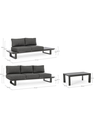 KONNOR Outdoor Corner Lounge Set BIZZOTTO | BHOME by Arredi Barbàra