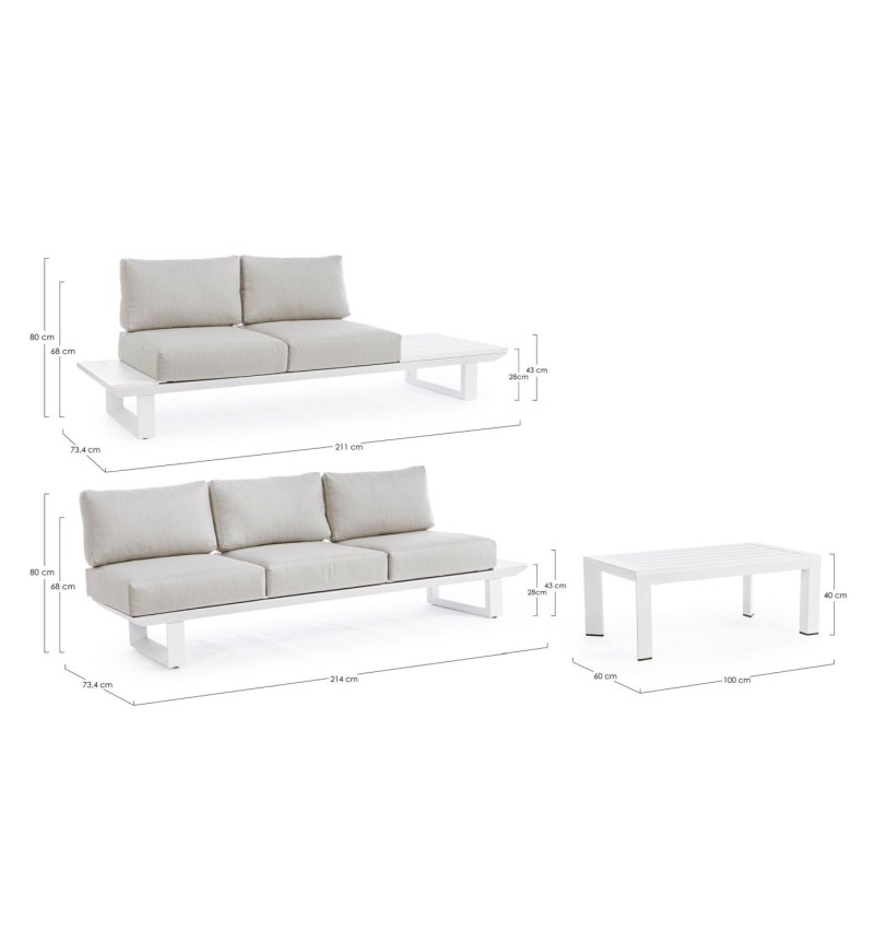 Salotto angolare “KONNOR” outdoor – BIZZOTTO