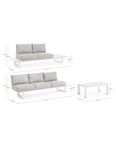 KONNOR Outdoor Corner Lounge Set BIZZOTTO | BHOME by Arredi Barbàra