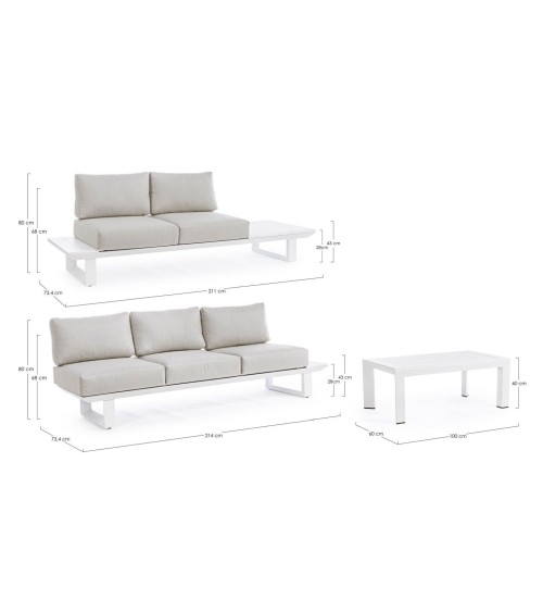 Salotto angolare “KONNOR” outdoor – BIZZOTTO