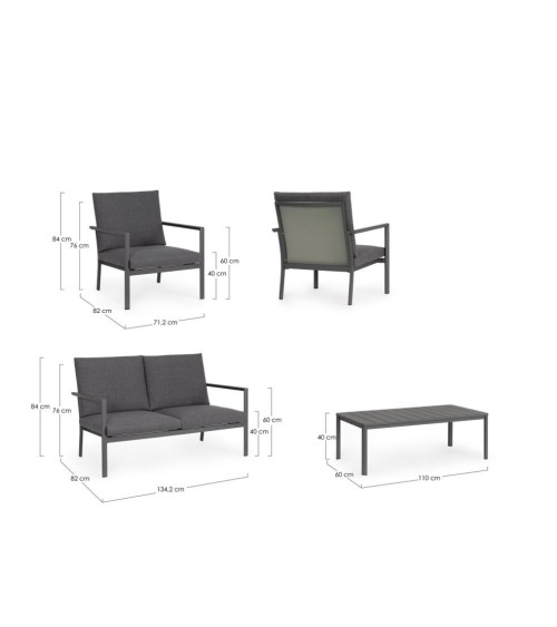 KONNOR Outdoor Lounge Set BIZZOTTO | BHOME by Arredi Barbàra
