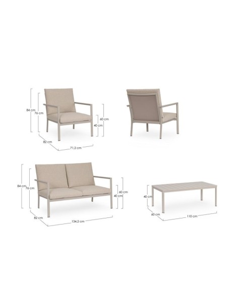 KONNOR Outdoor Lounge Set BIZZOTTO | BHOME by Arredi Barbàra