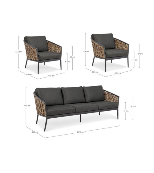 MARIBELA Outdoor Lounge Set BIZZOTTO | BHOME by Arredi Barbàra