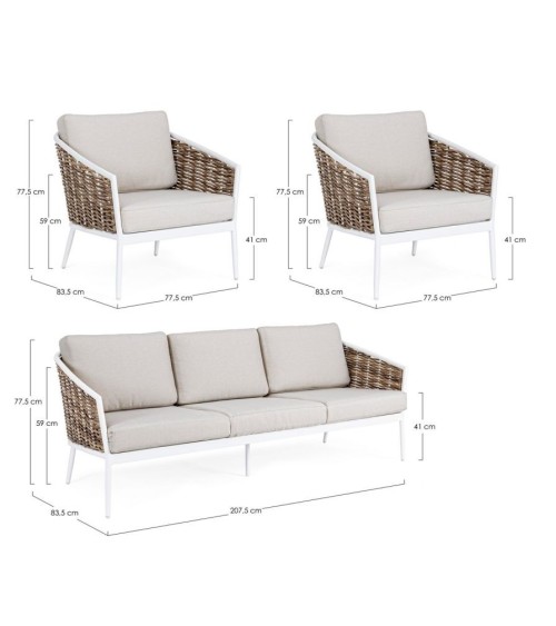 MARIBELA Outdoor Lounge Set BIZZOTTO | BHOME by Arredi Barbàra