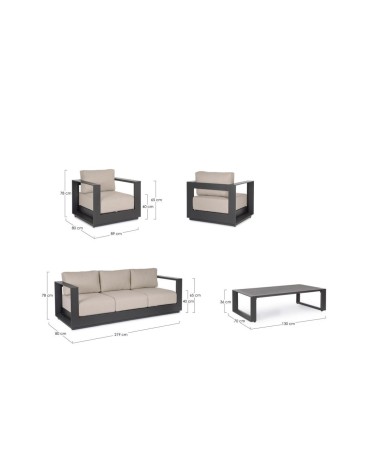 MOSES Outdoor Lounge Set BIZZOTTO | BHOME by Arredi Barbàra
