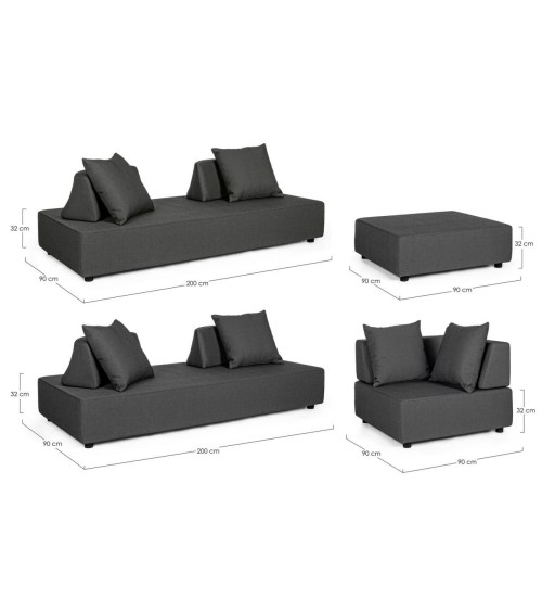 Salotto angolare PIPER outdoor BIZZOTTO | BHOME by Arredi Barbàra