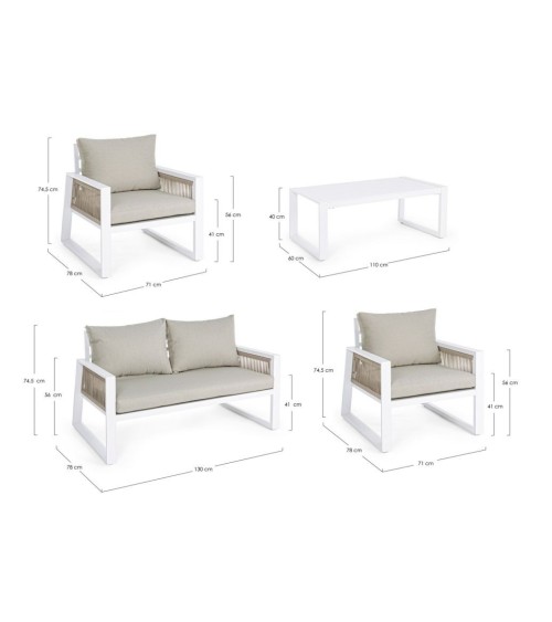 CAPTIVA Outdoor Lounge Set BIZZOTTO | BHOME by Arredi Barbàra