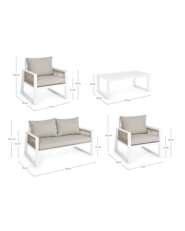 CAPTIVA Outdoor Lounge Set BIZZOTTO | BHOME by Arredi Barbàra