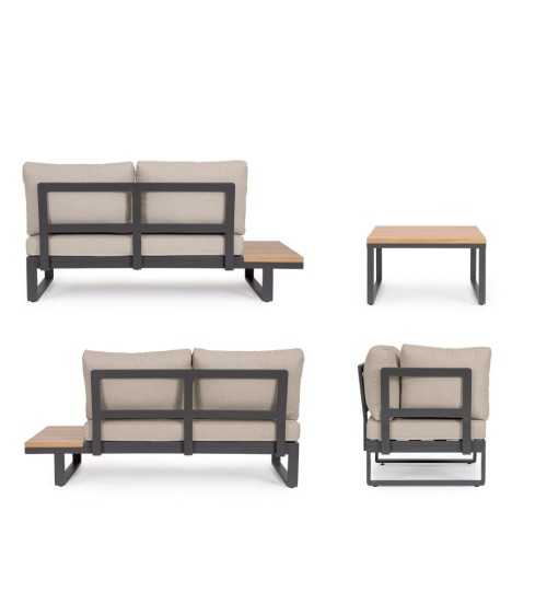 Corner Lounge Set ZELMAR Outdoor BIZZOTTO | BHOME by Arredi Barbàra