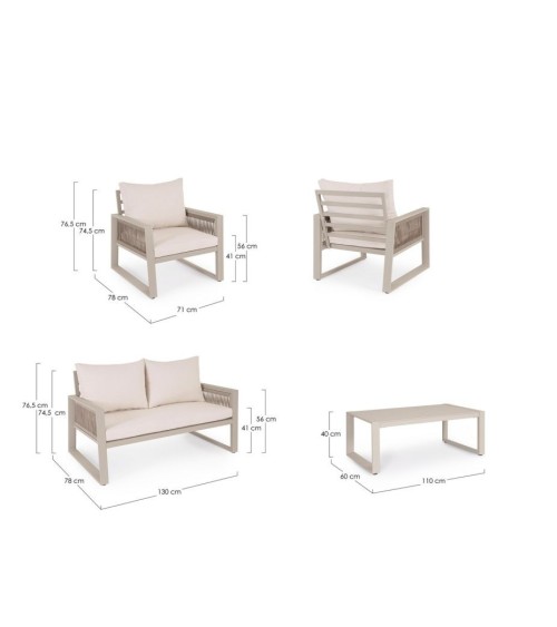 CAPTIVA Outdoor Lounge Set BIZZOTTO | BHOME by Arredi Barbàra