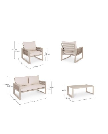 CAPTIVA Outdoor Lounge Set BIZZOTTO | BHOME by Arredi Barbàra