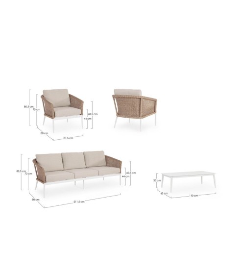 OCEANA Outdoor Lounge Set BIZZOTTO | BHOME by Arredi Barbàra