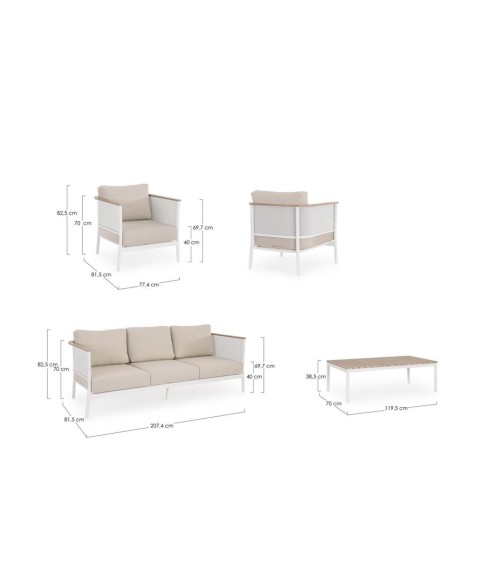 ULISES Outdoor Lounge Set BIZZOTTO | BHOME by Arredi Barbàra