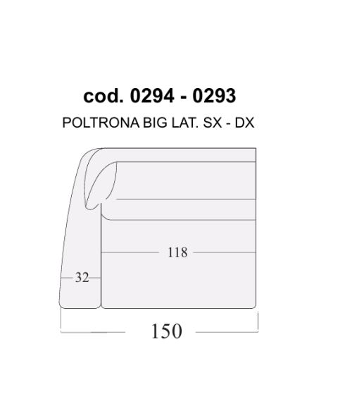 Sofa “ASTORIA” 2-Seater Maxi – EGOITALIANO | Italian Design