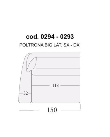 Sofa “ASTORIA” 2-Seater Maxi – EGOITALIANO | Italian Design