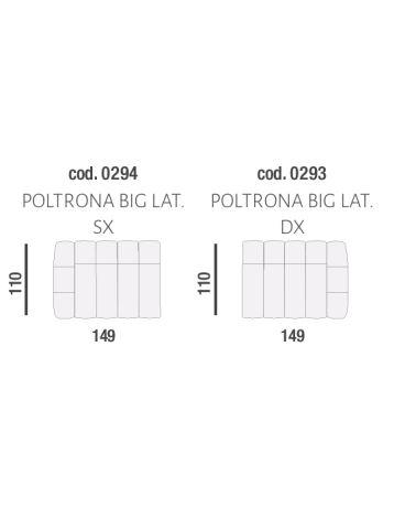 Sofa “EROS” 2-Seater Maxi – EGOITALIANO | Design and Modular