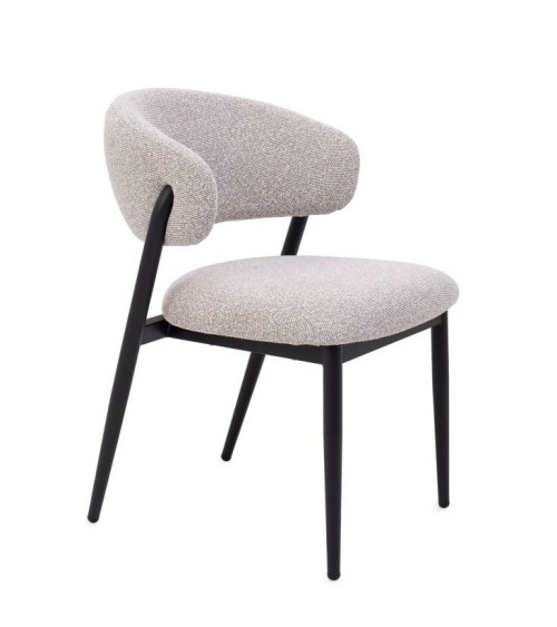 CASSANDRA Chair BIZZOTTO Upholstered Bouclé Effect