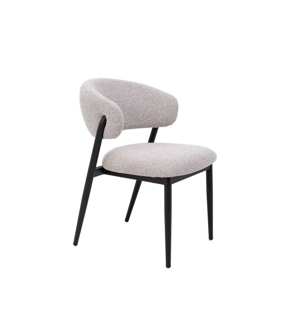 Sedia CASSANDRA BIZZOTTO imbottita effetto bouclé