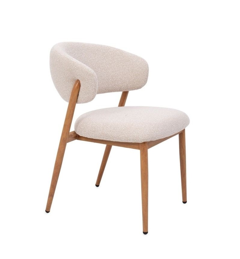 Sedia CASSANDRA BIZZOTTO imbottita effetto bouclé