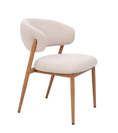 Sedia CASSANDRA BIZZOTTO imbottita effetto bouclé