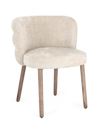 ILMA Upholstered Chair BIZZOTTO with Oak Legs