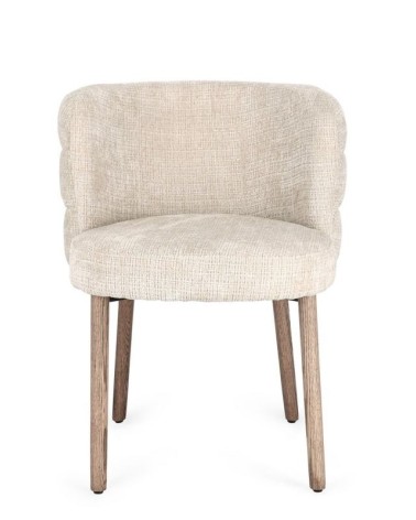 ILMA Upholstered Chair BIZZOTTO with Oak Legs